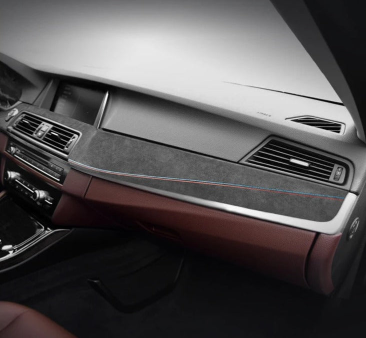 BMW F10 / F18 Alcantara / Carbon Fiber Leather Dash Cover Trim