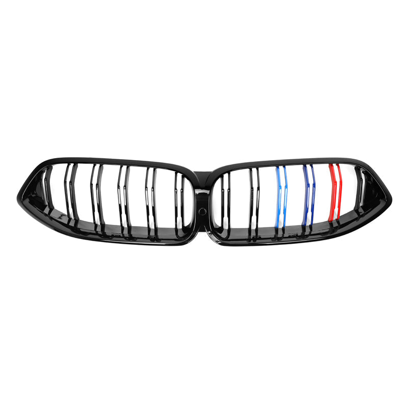 BMW G14 / G15 / G16 ABS Gloss Black W/ M Stripes Double Slat Grille