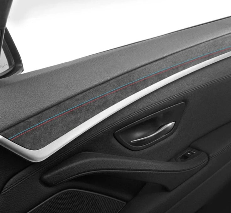 BMW F10 / F18 Alcantara / Carbon Fiber Leather Door Cover Trim
