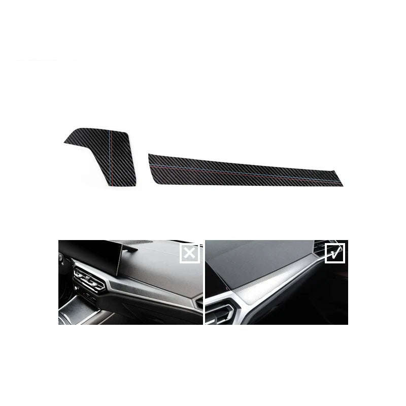 BMW G20 / G22 / G23 / G28 / G42 / G80 / G82 Alcantara / Carbon Fiber Leather Dash Trim
