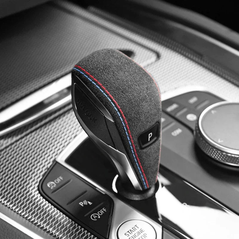 Aftermarket Carbon Fiber G29 Alcantara Gear Shifter Cover Trim – Fits BMW G01, G05, G06, G07, G20, G22, G26, G29