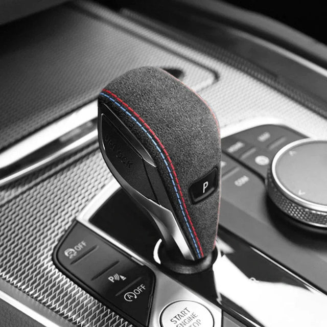 Aftermarket Carbon Fiber G29 Alcantara Gear Shifter Cover Trim – Fits BMW G01, G05, G06, G07, G20, G22, G26, G29