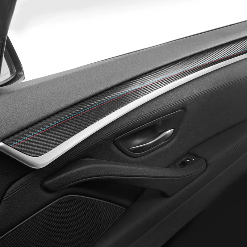 BMW F10 / F18 Alcantara / Carbon Fiber Leather Door Cover Trim