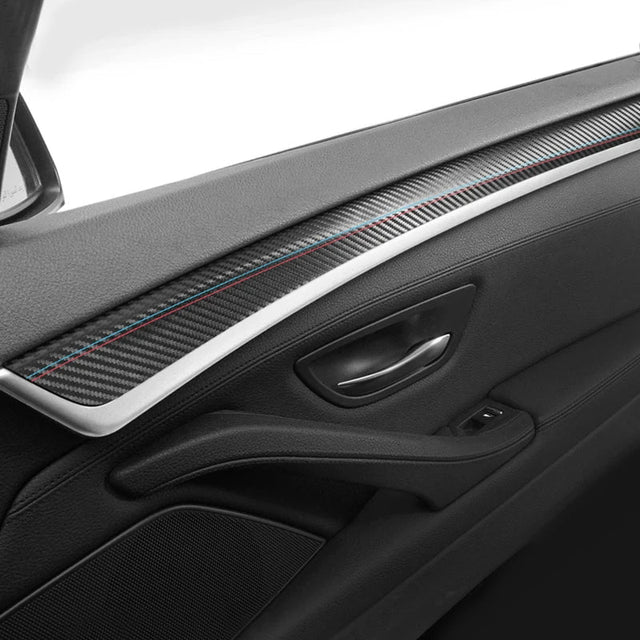 Aftermarket F10 / F18 Alcantara / Carbon Fiber Leather Door Cover Trim – BMW Compatible