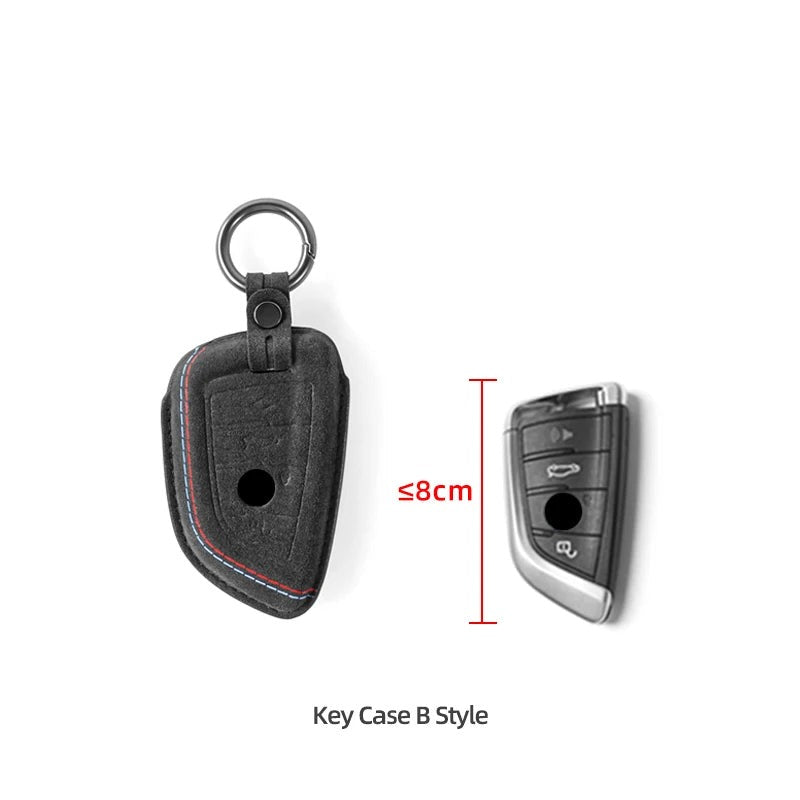 BMW F10 / F22 / F30 / F32 / G20 / G22 / G42 Alcantara Key Case / Keychain