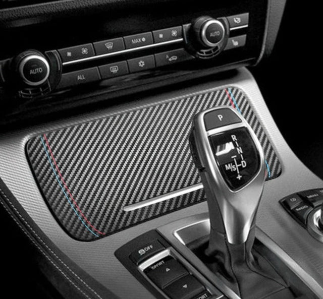 BMW F10 / F18 Alcantara / Carbon Fiber Leather Console Storage Cover Trim
