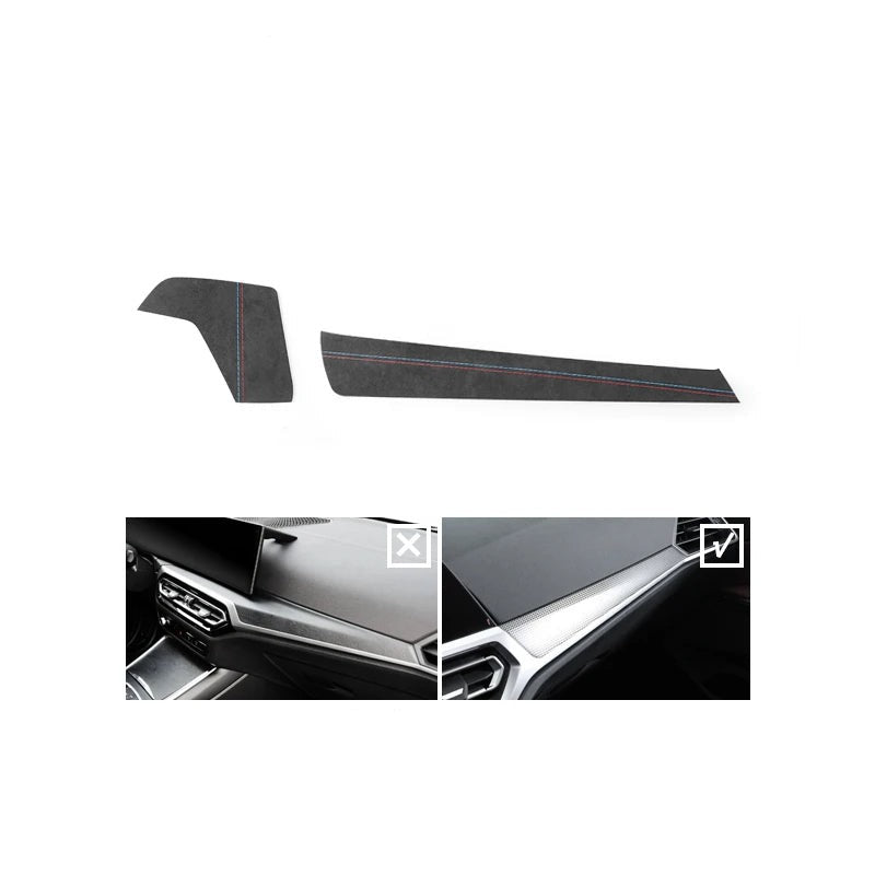 BMW G20 / G22 / G23 / G28 / G42 / G80 / G82 Alcantara / Carbon Fiber Leather Dash Trim