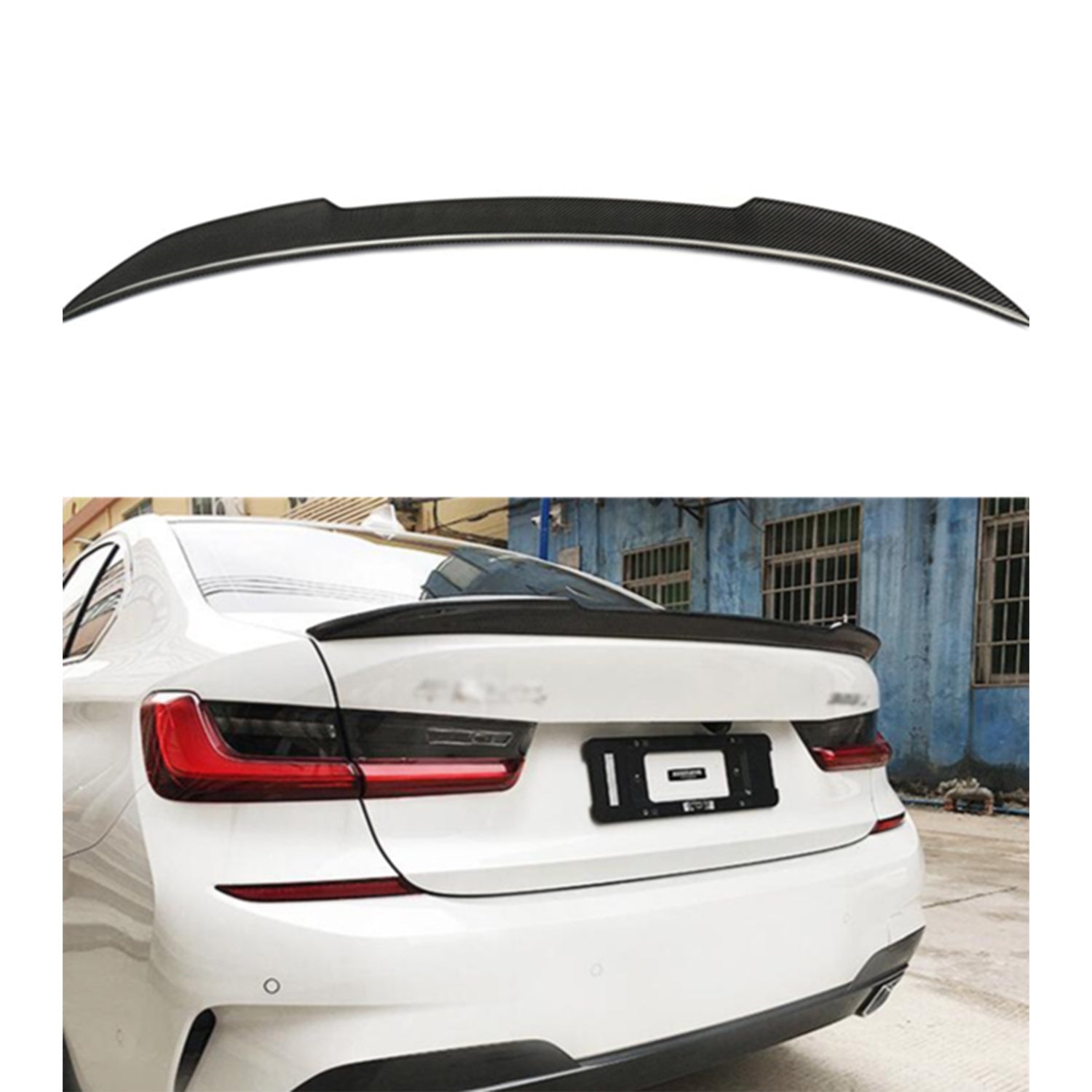Aftermarket Carbon Fiber Cs Style Spoiler – Fits BMW G20, G28, G80