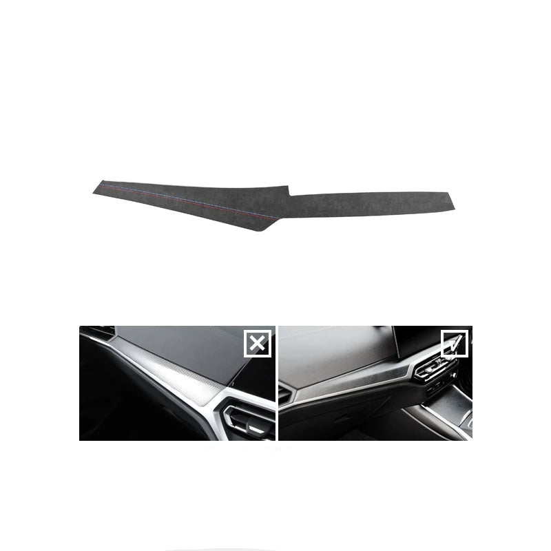 BMW G20 / G22 / G23 / G28 / G42 / G80 / G82 Alcantara / Carbon Fiber Leather Dash Trim