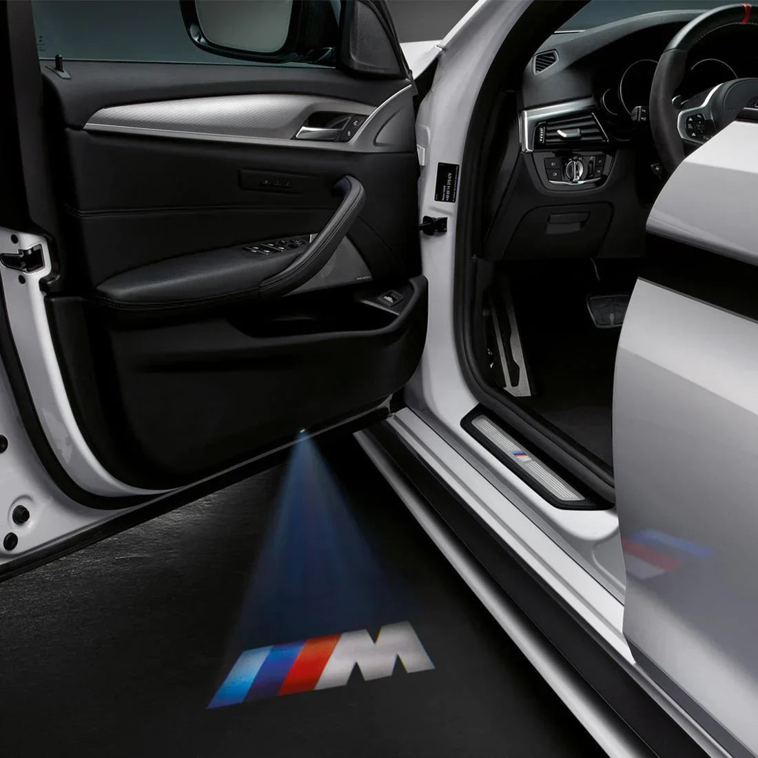 Aftermarket Carbon Fiber M Performance Led Door Light Projectors - BMW G Chassis – BMW Compatible