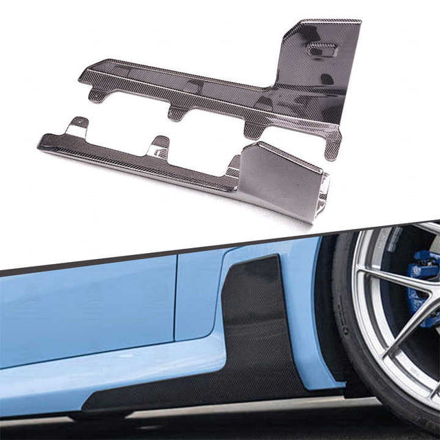 Aftermarket M Performance Style Dry Carbon Fiber SIde Skirts – Fits BMW G87