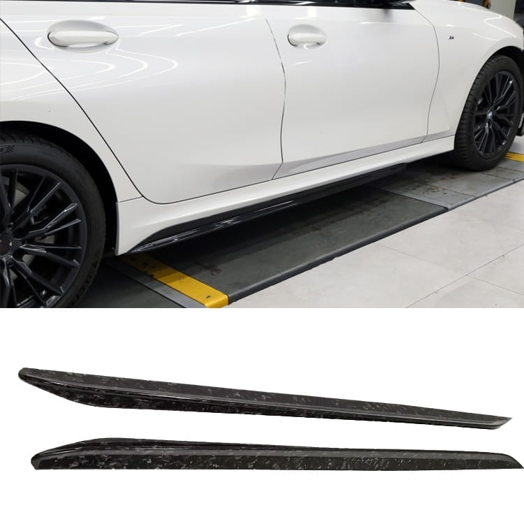 Aftermarket Forged Carbon Fiber Side Skirts – Fits BMW G20, G28