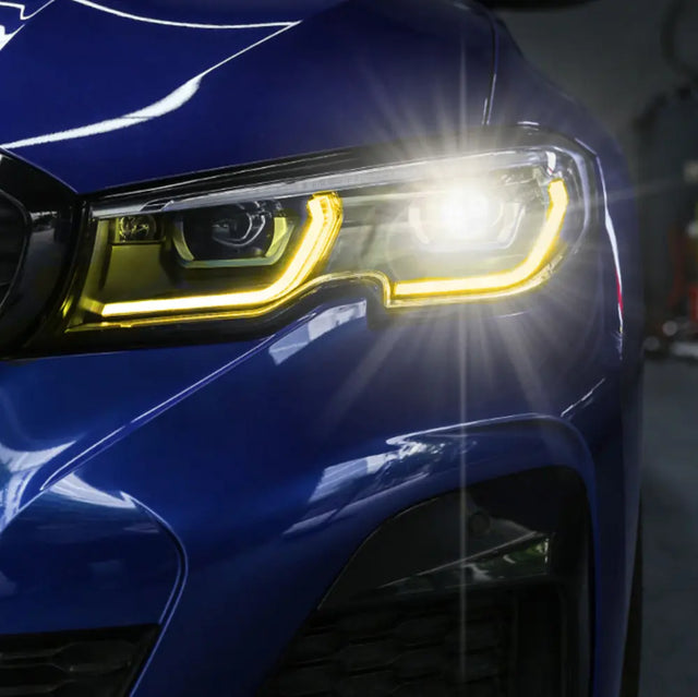 BMW G20 Yellow Laser Headlight Retrofit Upgrade