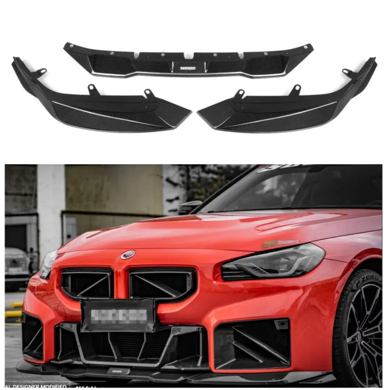 BMW G87 Sqb Style Dry Carbon Fiber Front Lip