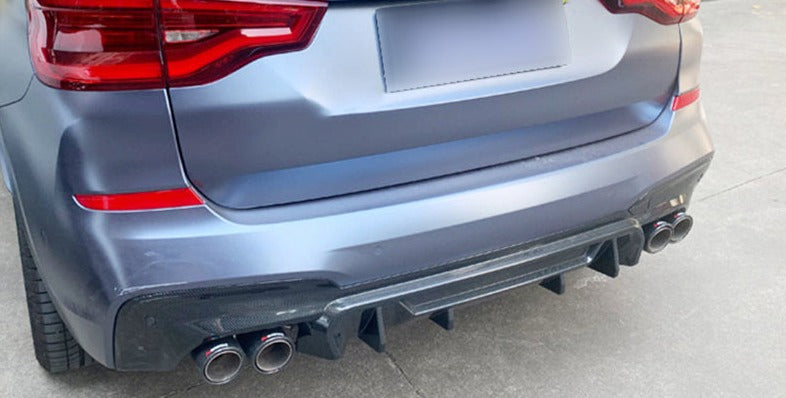 Aftermarket M Performance Style Carbon Fiber Rear Diffuser – Fits BMW G01