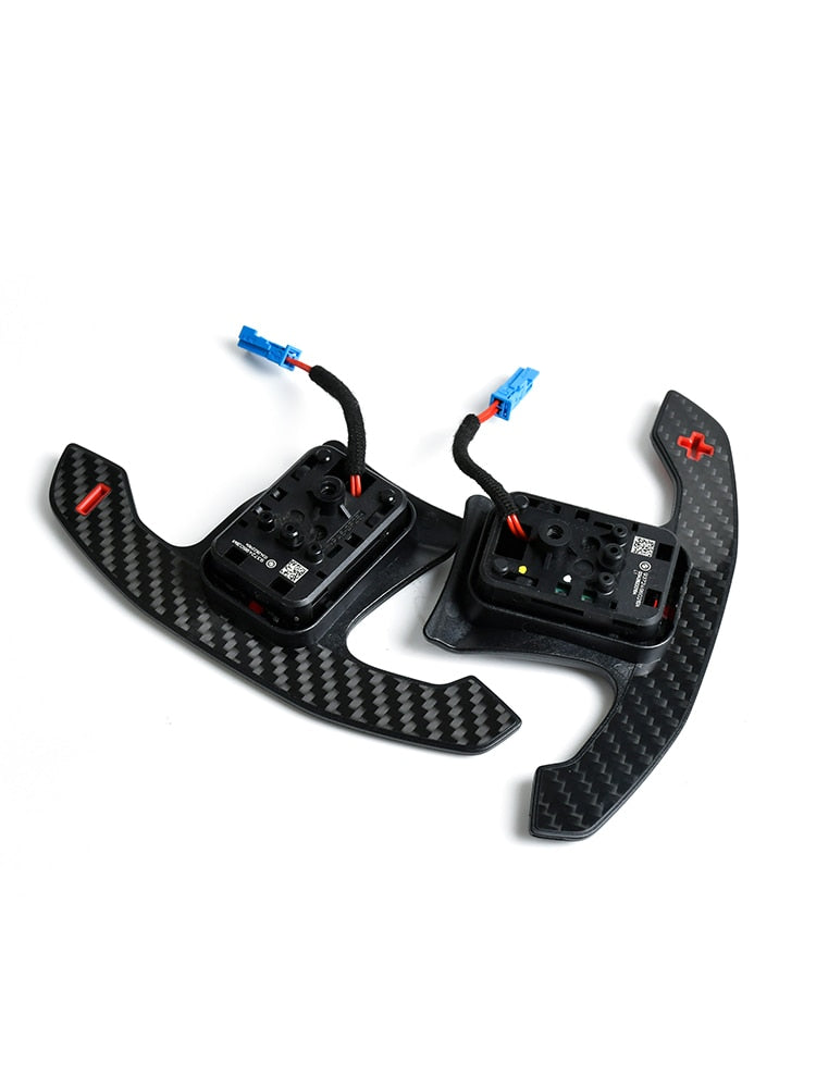 Aftermarket F90 / G87 M Style Carbon Fiber Paddle Shifters – Fits BMW G20, G22, G30, G42, G80, G82, G87