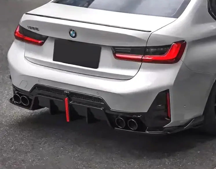 BMW G20 Gloss Black Rear Diffuser with Reflector