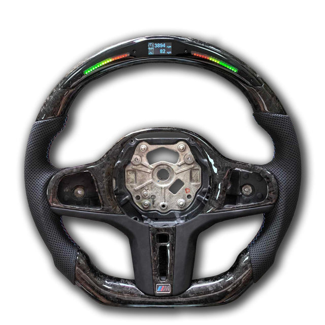 Aftermarket Custom LED Carbon Fiber Steering Wheel for BMW G Chassis & F Chassis – BMW Compatible