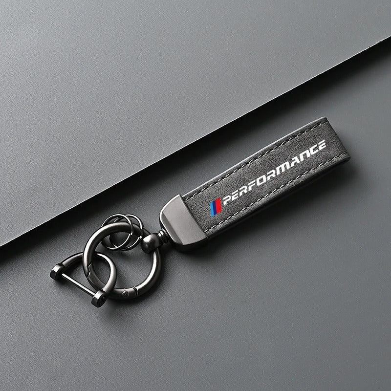 BMW F10 / F22 / F30 / F32 / G20 / G22 / G42 Suede & Leather M Performance Keychain