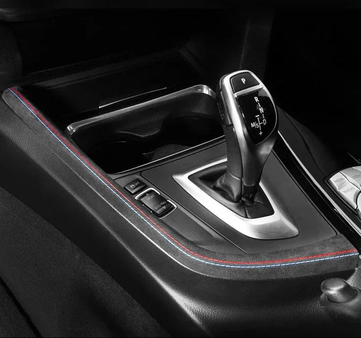 BMW F30 / F32 / F34 / F36 Alcantara / Carbon Fiber Leather Center Console Interior Trim