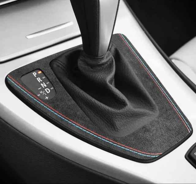 BMW Alcantara / Carbon Leather Gear Shifter Panel Trim for E90 / E92 BMW M3