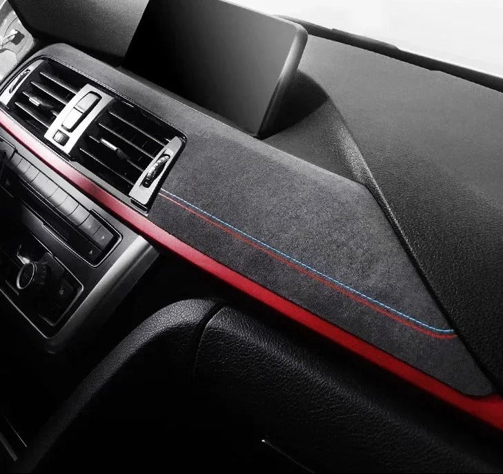 BMW F30 / F32 / F34 / F36 Alcantara / Carbon Fiber Leather Dashboard Interior Trim