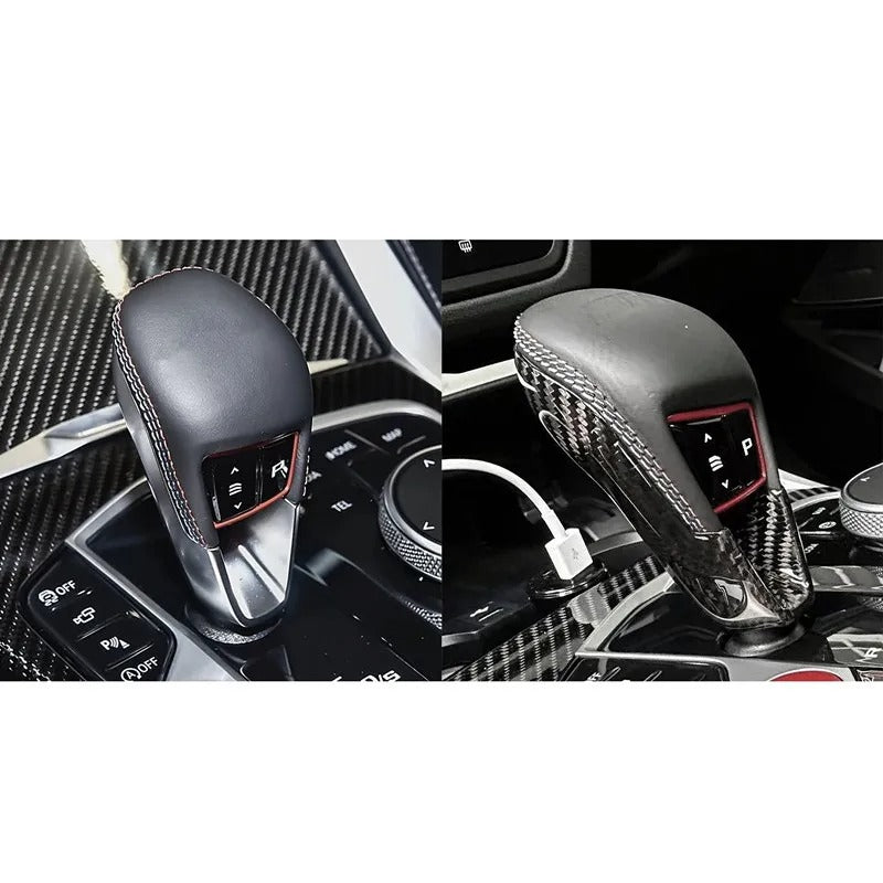 BMW F90 / F91 / F92 / F93 / F97 / F98 / G80 / G82 / G87 Dry Carbon Fiber Gear Shift Knob Cover