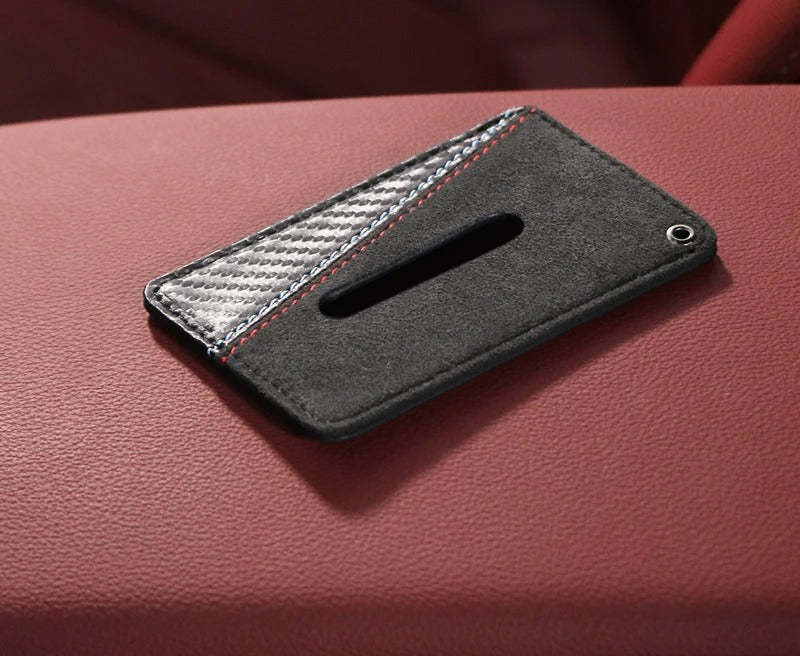 BMW Alcantara & Napa Leather / Carbon Leather BMW Card Holder