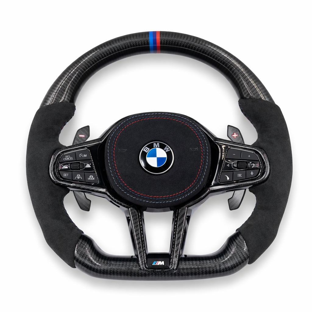 BMW F90 / G20 / G22 / G30 / G42 / G80 / G82 / G87 / G90 2025 Lci Style Custom Carbon Fiber Steering Wheel for G Chassis (Retrofit All G & F Chassis Models)