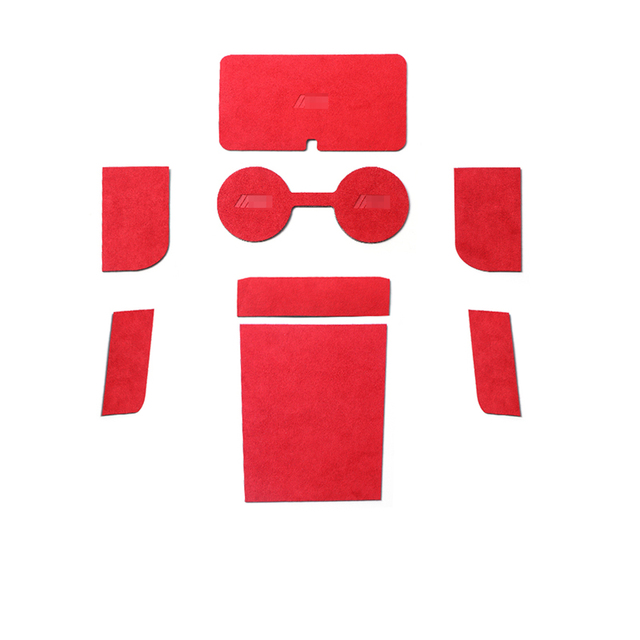 Aftermarket Carbon Fiber G82 Alcantara Non-Slip Interior Trim Mats – Fits BMW G20, G22, G80, G82