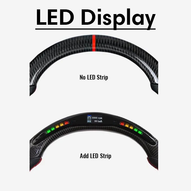BMW Custom Carbon Fiber Led Steering Wheel for A90 Toyota Supra Mk5