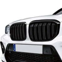 Aftermarket Carbon Fiber G02 ABS Gloss Black Double Slat Grille – Fits BMW G01, G02