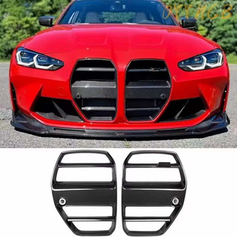 Aftermarket St Style Carbon Fiber Front Grille – Fits BMW G80, G82, G83