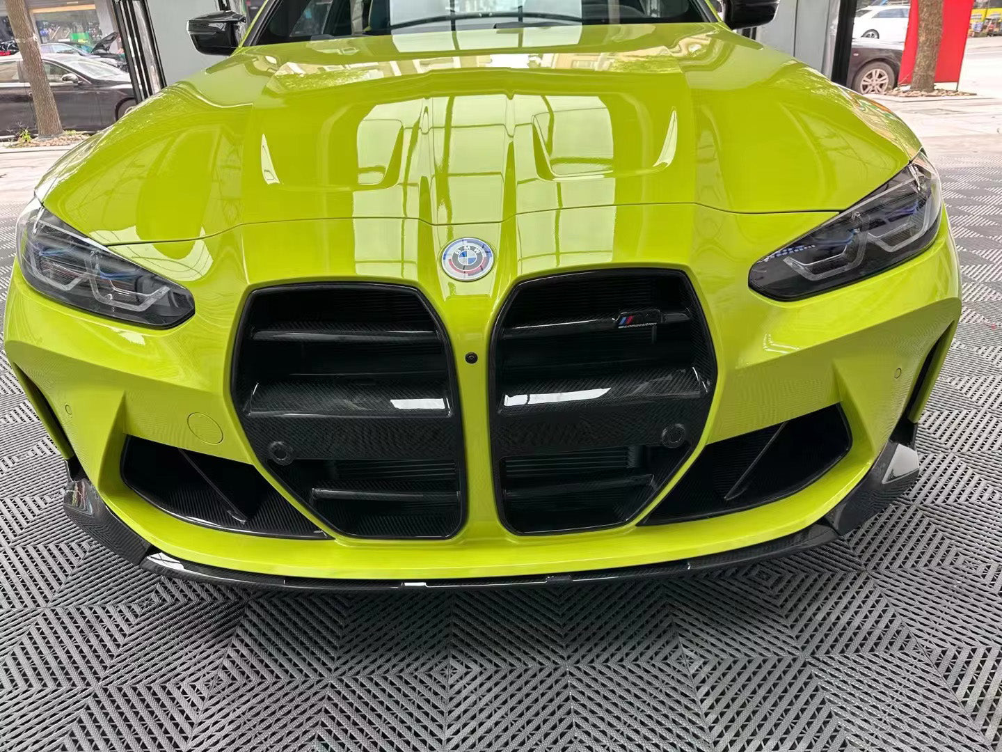 Aftermarket St Style Carbon Fiber Front Grille – Fits BMW G80, G82, G83