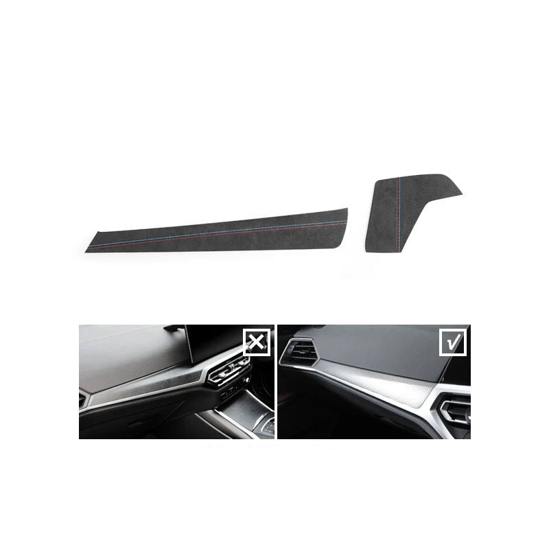 BMW G20 / G22 / G23 / G28 / G42 / G80 / G82 Alcantara / Carbon Fiber Leather Dash Trim