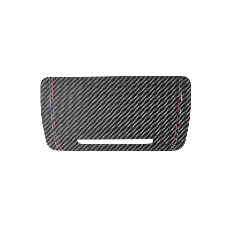BMW F10 / F18 Alcantara / Carbon Fiber Leather Console Storage Cover Trim