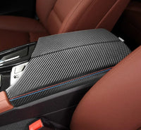 BMW F10 / F18 Alcantara / Carbon Fiber Leather Armrest Cover Trim