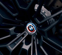Aftermarket Carbon Fiber BMW 50 Years M Heritage Emblem Roundel & Hub Cap Replacement – BMW Compatible