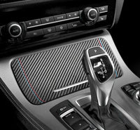 BMW F10 / F18 Alcantara / Carbon Fiber Leather Console Storage Cover Trim