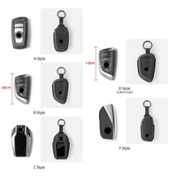 Aftermarket Carbon Fiber F10 / F22 / F30 / F32 / G42 Alcantara Key Case / Keychain – Fits BMW G20, G22, G42