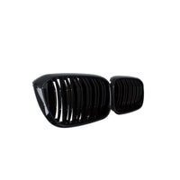 Aftermarket Carbon Fiber G02 ABS Gloss Black Double Slat Grille – Fits BMW G01, G02