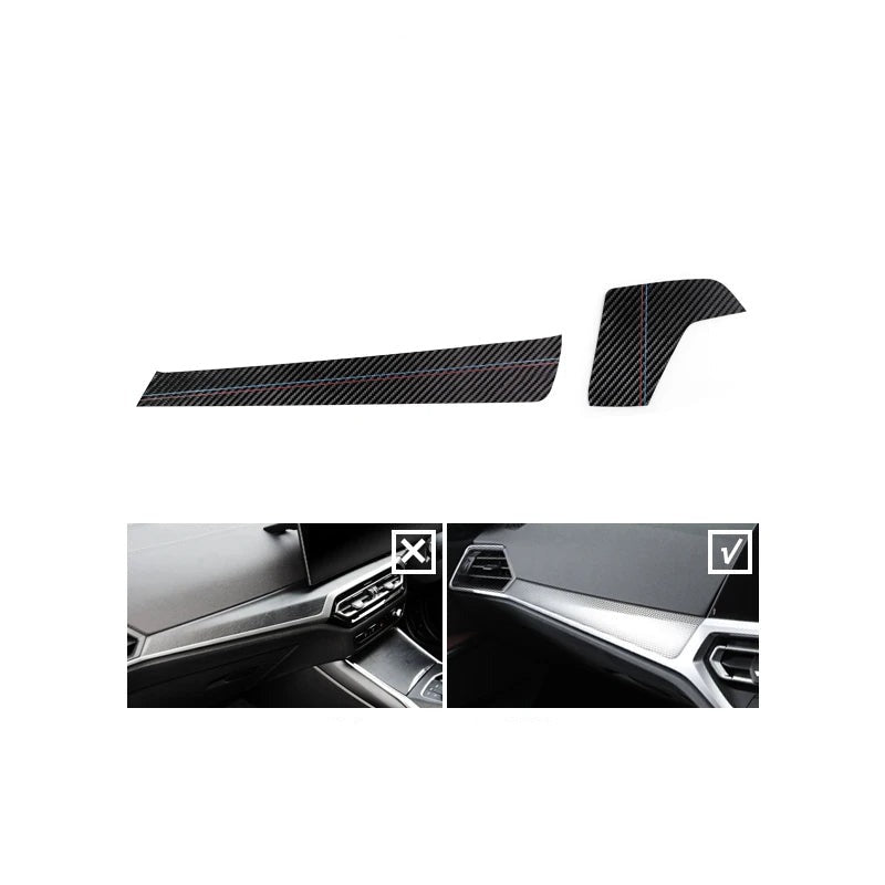 BMW G20 / G22 / G23 / G28 / G42 / G80 / G82 Alcantara / Carbon Fiber Leather Dash Trim