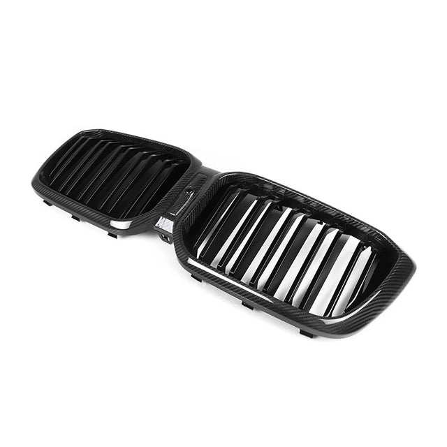 Aftermarket Dry Carbon Fiber Double Slat Grille – Fits BMW G01, G02
