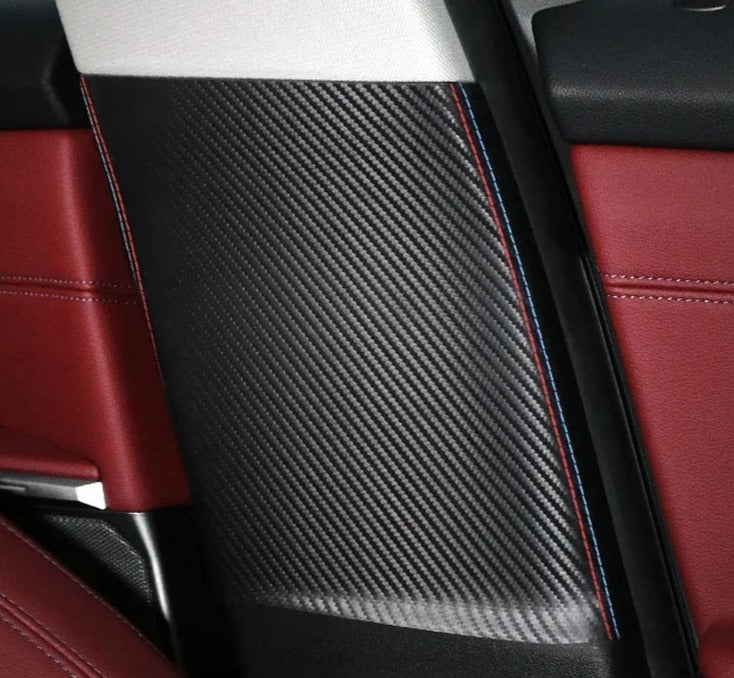BMW G20 / G28 Alcantara / Carbon Fiber Leather B Pillar Cover Trim