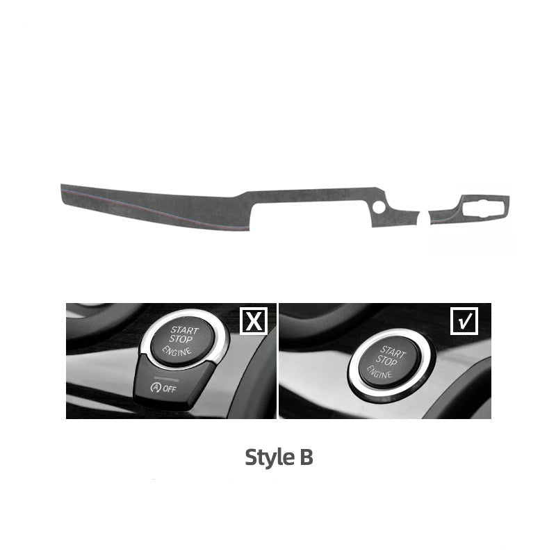 Aftermarket F10 / F18 Alcantara / Carbon Fiber Leather Dash Cover Trim – BMW Compatible
