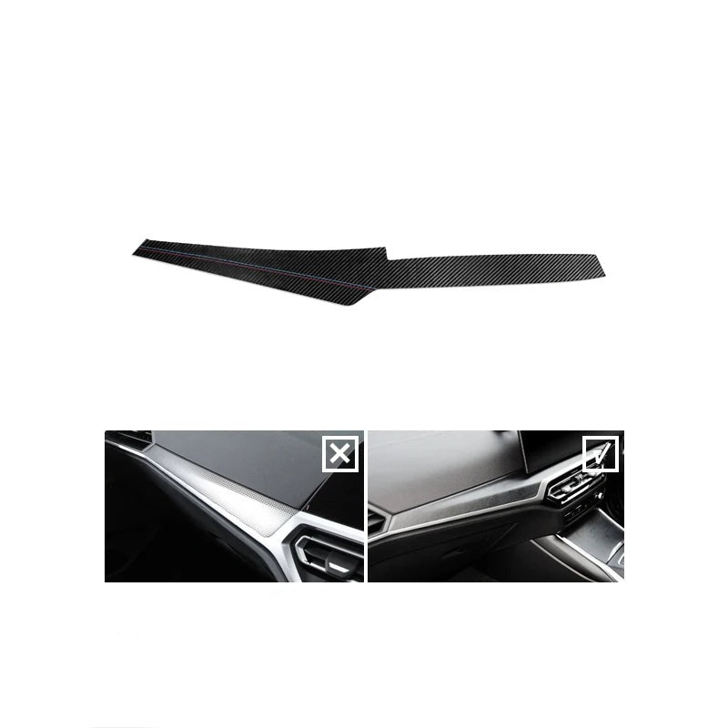 BMW G20 / G22 / G23 / G28 / G42 / G80 / G82 Alcantara / Carbon Fiber Leather Dash Trim
