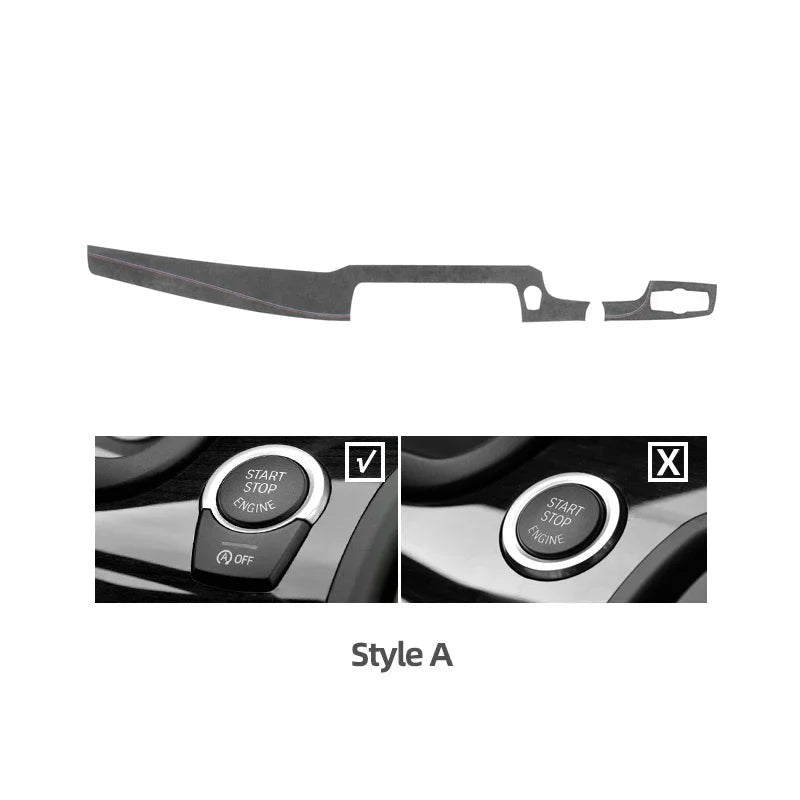 BMW F10 / F18 Alcantara / Carbon Fiber Leather Dash Cover Trim