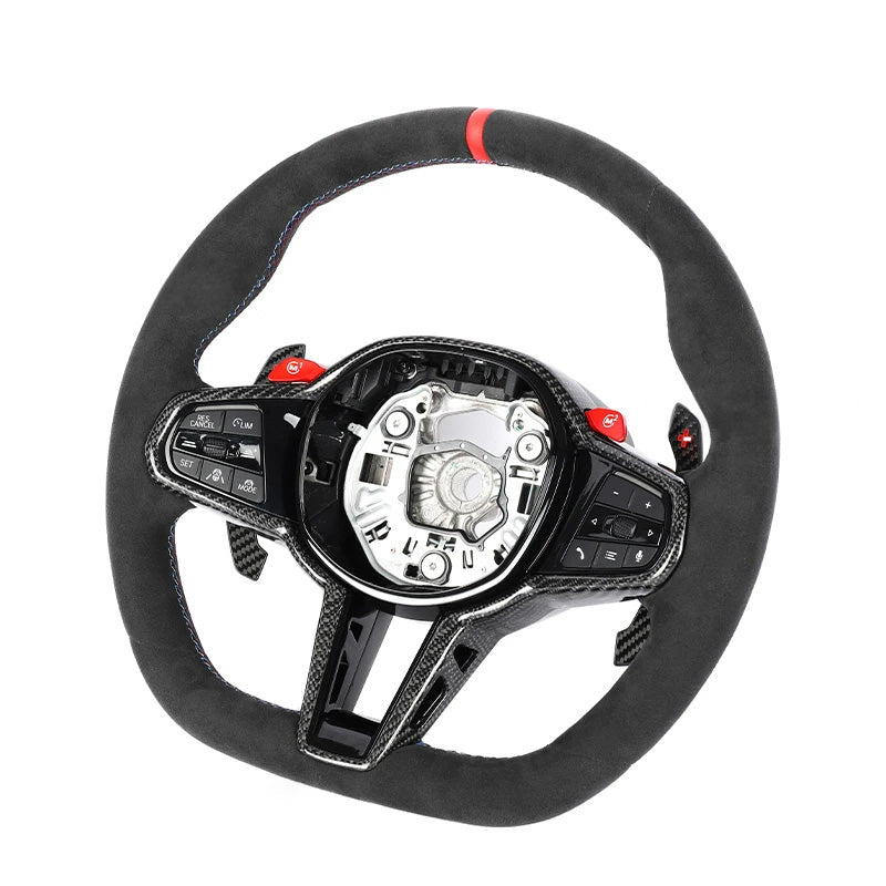 BMW F90 / G20 / G22 / G30 / G42 / G80 / G82 / G87 / G90 2025 Lci Style Custom Carbon Fiber Steering Wheel for G Chassis (Retrofit All G & F Chassis Models)