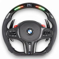 Aftermarket Custom LED Carbon Fiber Steering Wheel for BMW G Chassis & F Chassis – BMW Compatible