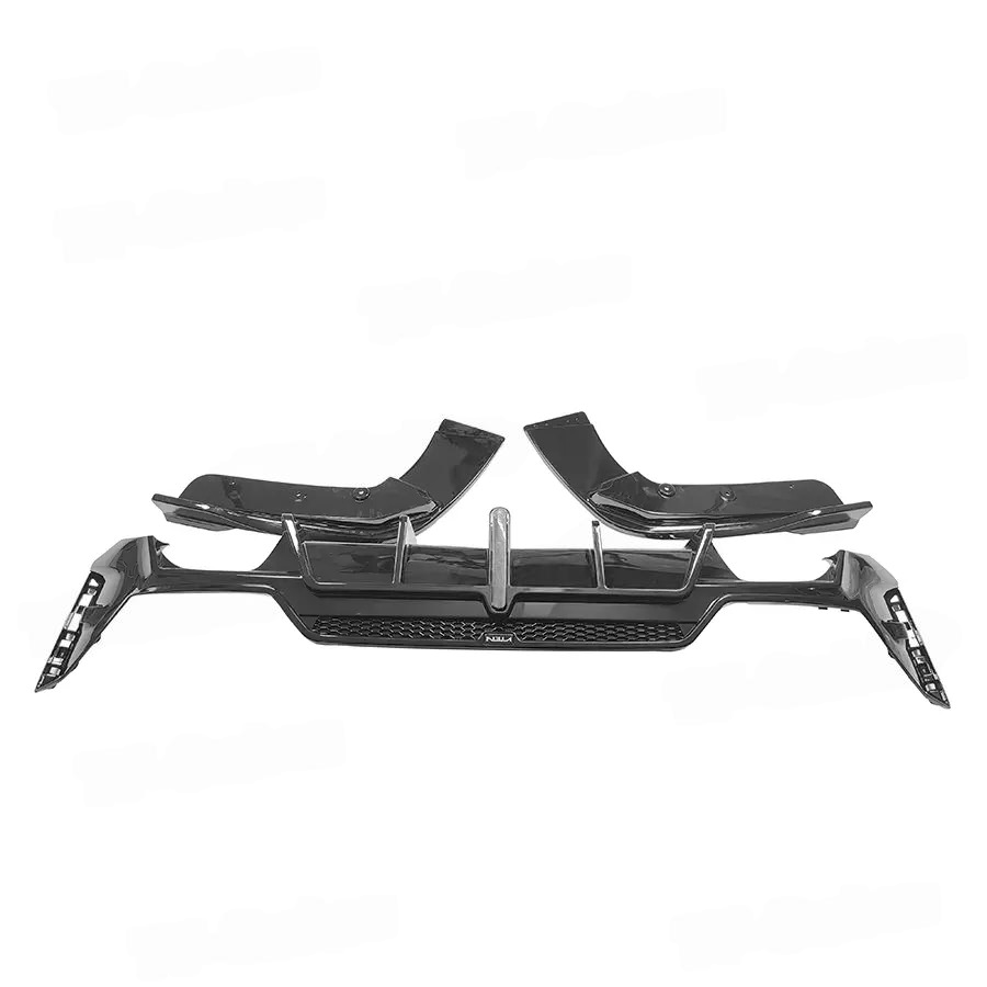 Aftermarket Carbon Fiber G20 ABS M Style 3 Piece Diffuser with Led – Fits BMW G20